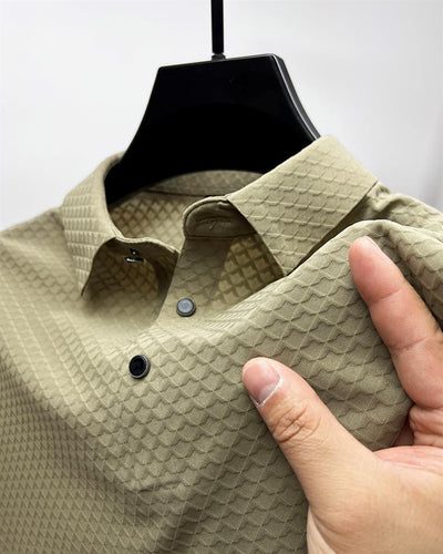 Polo Manga Corta Ice Silk Waffle para Hombre - Image 20