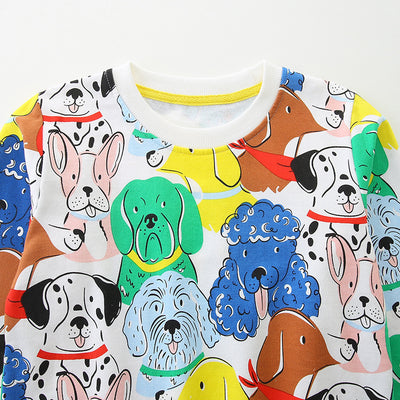 Sudadera Infantil con Estampado Cartoon Estilo Europeo y Americano - Image 3