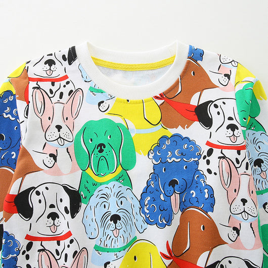 Sudadera Infantil con Estampado Cartoon Estilo Europeo y Americano - Image 3