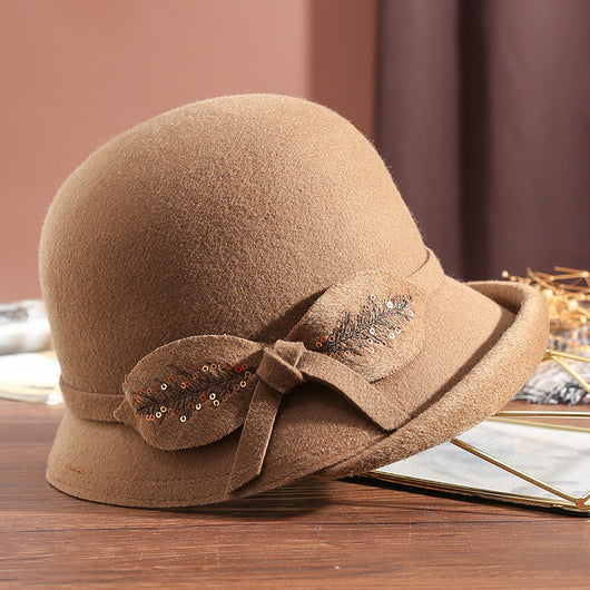 Sombrero de Fieltro de Lana Pura para Mujer - Image 3