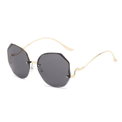 Gafas de Sol Degradado Tan sin Marco con Bordes Cortados - Image 22