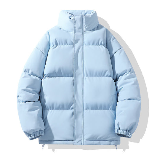 Abrigo Acolchado de Cuello Alto para Parejas - Diseño Minimalista - Image 10