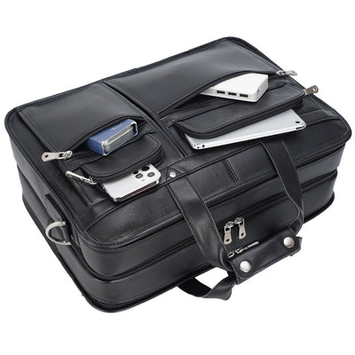 Maletín Ejecutivo de Cuero Genuino para Laptop 17 Pulgadas - Image 3