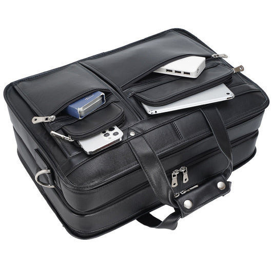 Maletín Ejecutivo de Cuero Genuino para Laptop 17 Pulgadas - Image 3