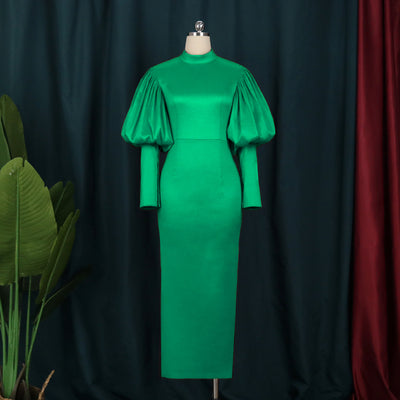 Vestido de Fiesta Navideño con Mangas Abullonadas - Image 10