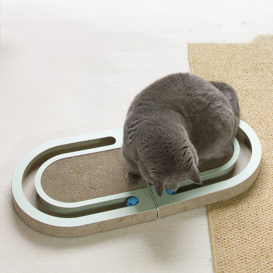 Tablero Rascador Ondulado para Gatos con Pelota Interactiva - Image 2