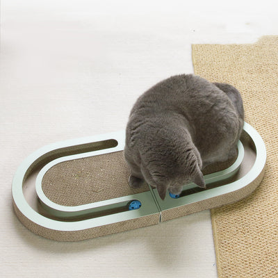 Tablero Rascador Ondulado para Gatos con Pelota Interactiva - Image 2