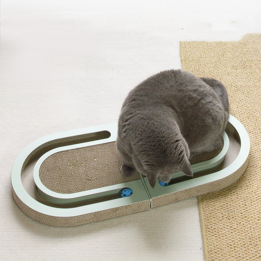 Tablero Rascador Ondulado para Gatos con Pelota Interactiva - Image 2