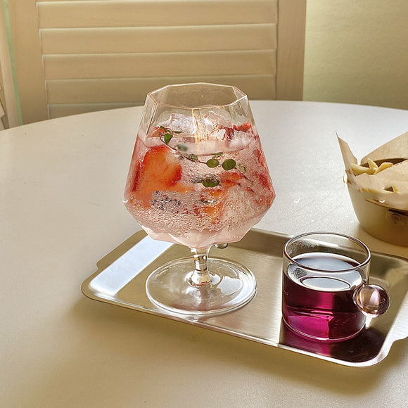 Vaso Octagonal para Cócteles y Bebidas Frías - Diseño Moderno