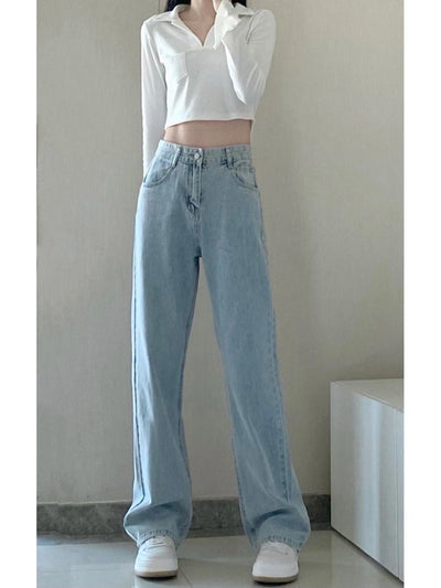 Pantalones Largos de Verano Estilo Retro con Caída Relajada - Image 9