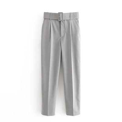 Pantalón Slim Ajustado para Mujer con Cinturón Incluido - Image 8