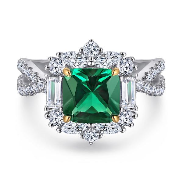 Anillo de Compromiso Abuela Princesa - Diseño Europeo y Americano