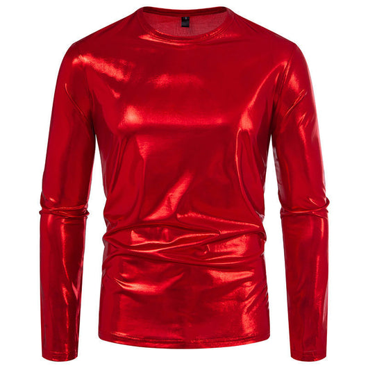 Camiseta de Manga Larga Brillante para Hombre - Base Layer de Moda - Image 4