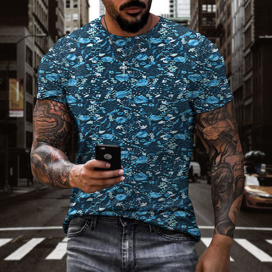 Camiseta 3D Estampado Digital Plantas Hombre y Mujer Manga Corta Deportiva - Image 17