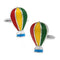 Gemelos de Globo Aerostático Esmaltado en Cobre Multicolor