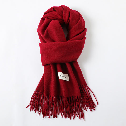 Bufanda de Cachemira Artificial con Borlas - Abrigo Cálido para Otoño e Invierno - Image 6