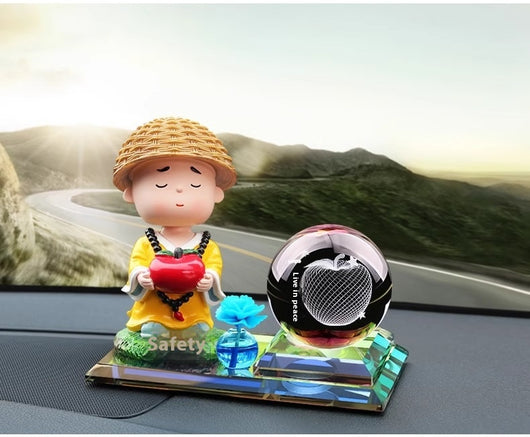 Adorno Perfumado para Auto con Cabeza Móvil y Cristal Tallado - Image 25