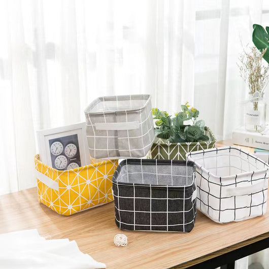 Canasta Organizadora Plegable de Escritorio con Estilo Personalizado - Image 3