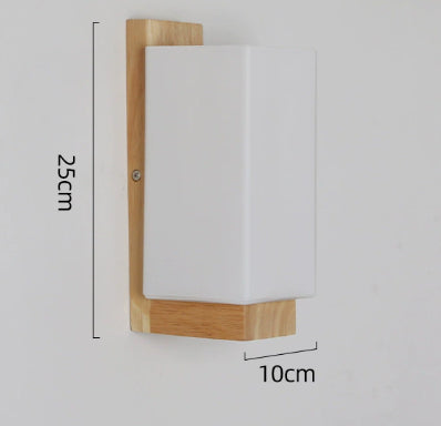 Lámpara de Pared Japonesa Minimalista en Madera Maciza - Image 6