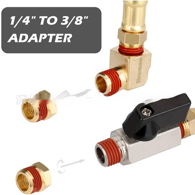 Conector Rápido de Latón 1/4" NPT con Válvula de Bola para Compresor de Aire - Image 14