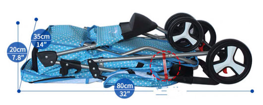 Carrito Plegable para Mascotas - Cómodo y Portátil para Perros y Gatos - Image 14