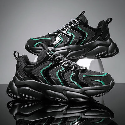 Zapatillas Deportivas Negras de Malla Elevadas - Comodidad y Estilo para Cada Día - Image 4