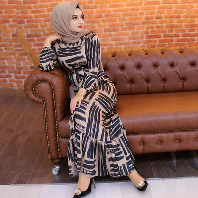 Túnica Larga Elegante Estampada de Corte Clásico - Image 10