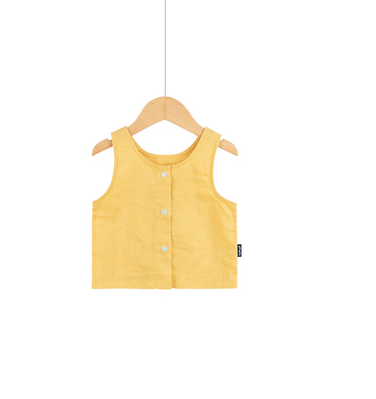 Conjunto de Cáñamo y Ramio Ligero para Bebé - Chaleco y Pantalón Dividido