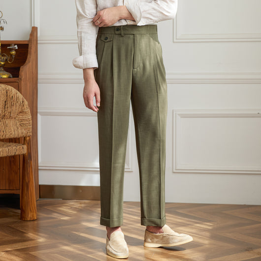 Pantalones de Vestir Clásicos Británicos para Hombre - Image 2
