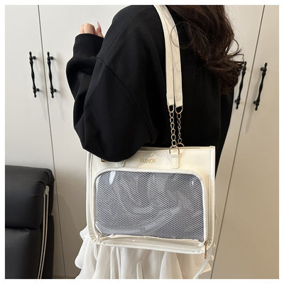 Bolsa Tote Amplia de Diseño Minimalista Japonés para Uso Casual - Image 14