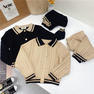 Conjunto de Dos Piezas Tejido para Niña - Suéter Infantil Elegante - Image 3