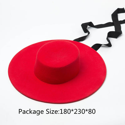 Sombrero de Lana Elegante Estilo Hepburn Europeo - Image 9