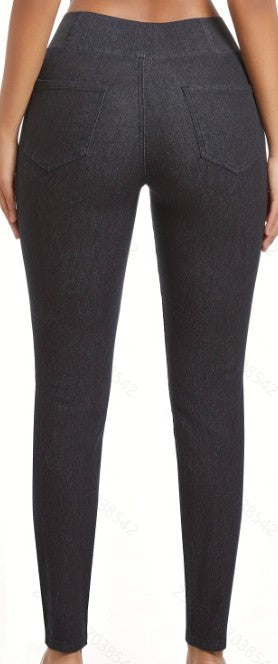 Pantalones Vaqueros Térmicos Ajustados para Mujer con Forro Polar - Image 8