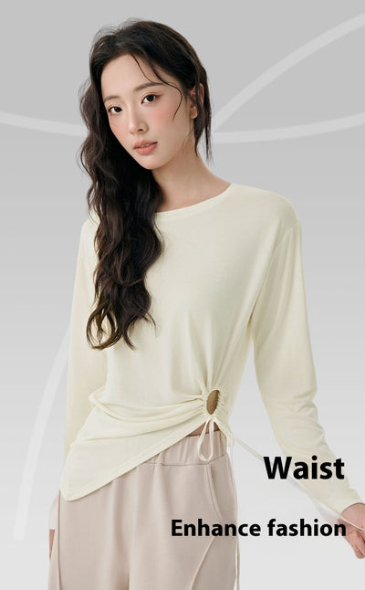 Blusa Deportiva Modal con Recortes Laterales y Cordón Ajustable - Image 22