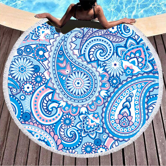 Toalla de Playa Redonda Estampada para Verano - Image 16
