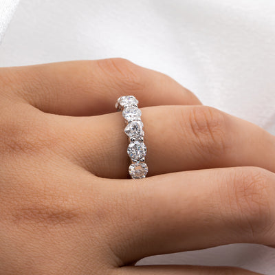 Anillo de Plata Esterlina con Moissanita Chapado - Image 7