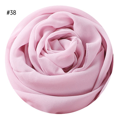 Pañuelo de Gasa Perlada en Colores Sólidos - Cobertura Elegante Monocromática - Image 41