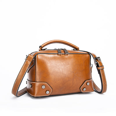 Bolso Mensajero de Cuero para Mujer - Cartera Portátil Elegante - Image 6