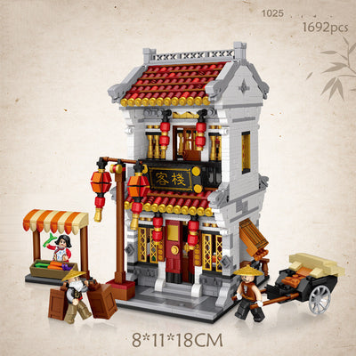 Casa de Té Miniatura Bao Zhilin - Juguete de Construcción con Pellets - Image 9