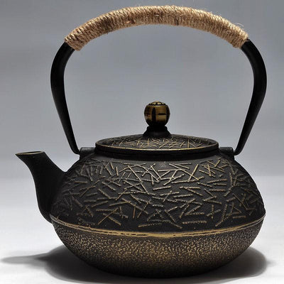 Tetera de Hierro Fundido Artesanal Sin Recubrimiento para Té Kung Fu - Image 12