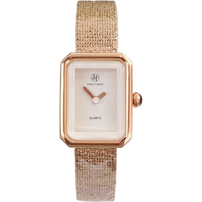 Reloj de Cuarzo con Malla Delicada y Esfera Cuadrada Resistente al Agua - Image 8