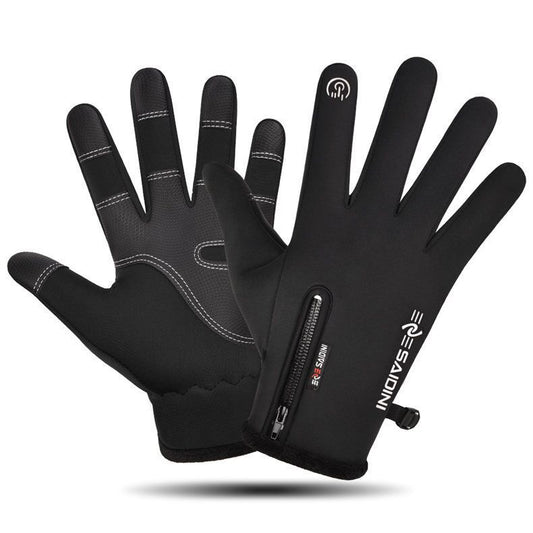Guantes de Invierno para Hombre con Pantalla Táctil, Cierre de Cremallera e Impermeables