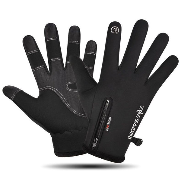 Guantes de Invierno para Hombre con Pantalla Táctil, Cierre de Cremallera e Impermeables