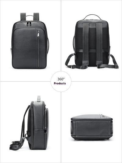 Mochila de Cuero para Hombre - Gran Capacidad Multifuncional - Image 4