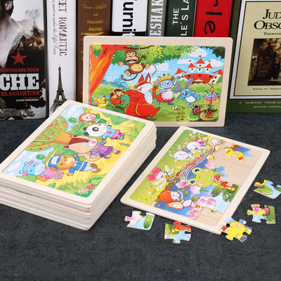 Rompecabezas de Madera Infantil 24 Piezas con Dibujos Animados - Image 37