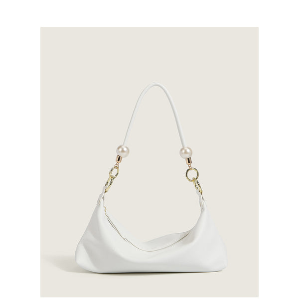 Bolso de Hombro Minimalista Perla con Textura Acolchada - Image 6