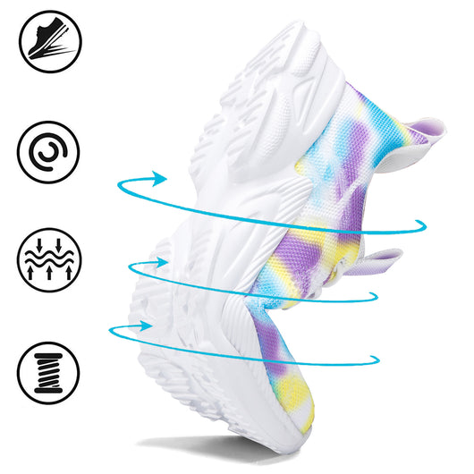 Tenis Casuales Floreados Talla Grande con Cordones - Image 12