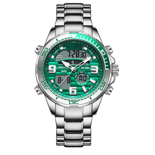 Reloj Deportivo Dual con Pantalla Digital y Analógica