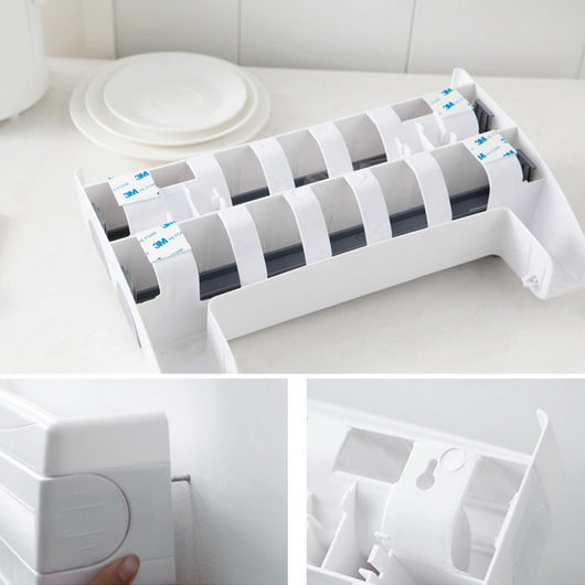 Organizador de Cocina Multiusos con Cortador de Film Adhesivo y Portarrollos - Image 12