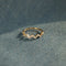 Wave Pattern Zircon Inlaid Adjustable Ring Wave Pattern Ring To My Daughter Highs And Lows Ring Wavy Zigzag Ring Gift Gold HK size 9